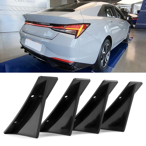Black rear bumper diffuser - black,
